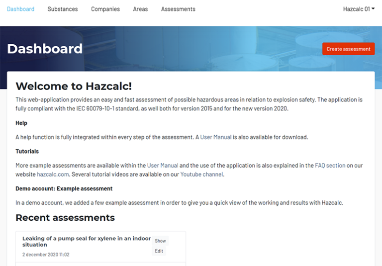 Hazardous Area Classification Software IEC 60079101